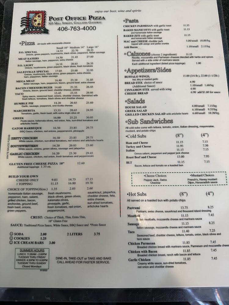Post Office Pizza Co Southwestern